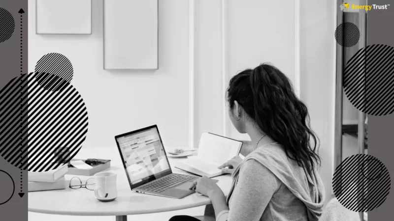 woman working at computer