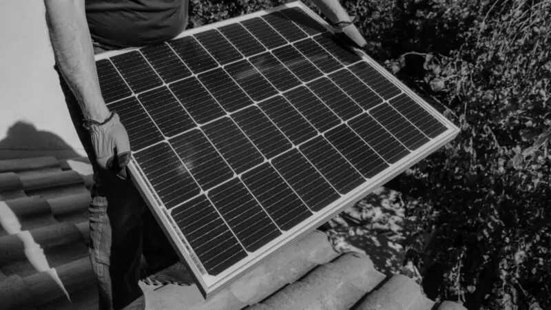 Solar Panels B&W