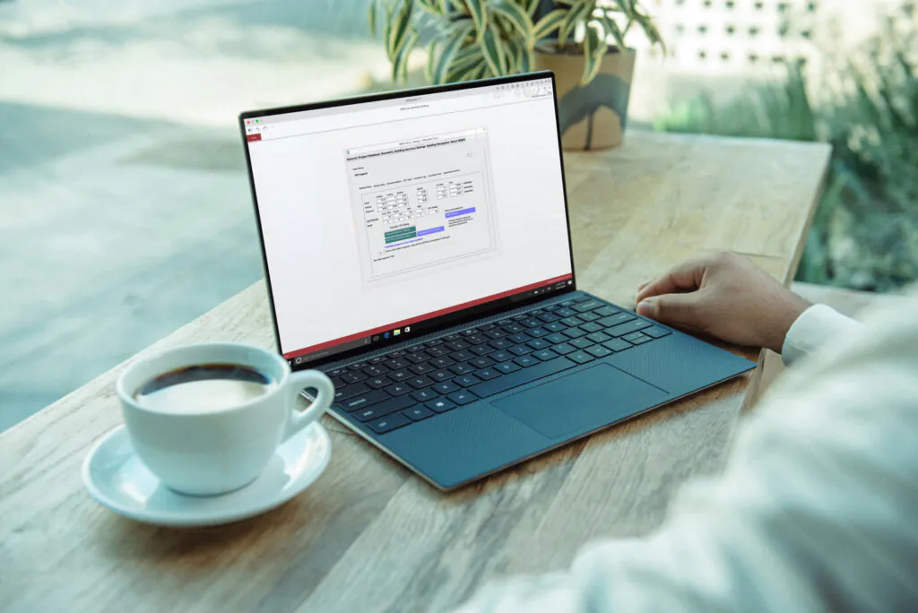 isbem software on laptop